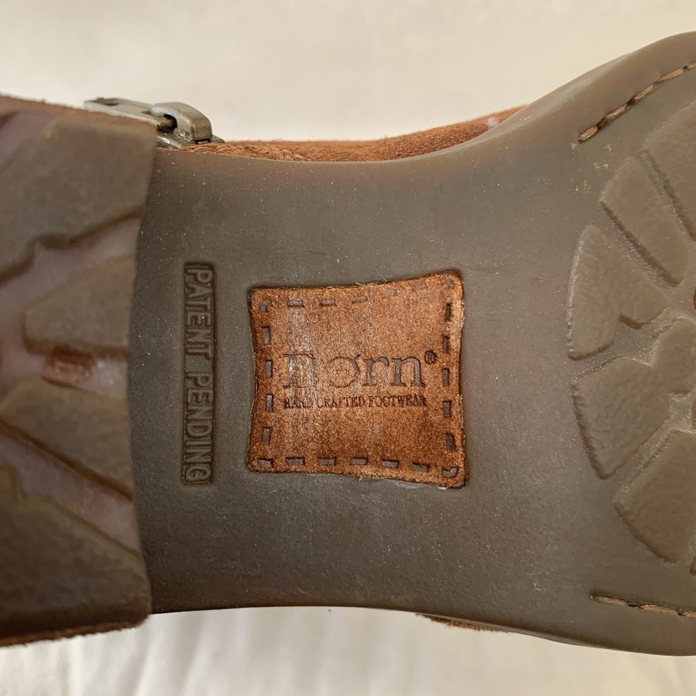 BORN FAYWOOD RUST -Tobacco Distressed Oil Rub SUEDE Ankle Boot SZ- 8.5M Brown - Picture 16 of 16